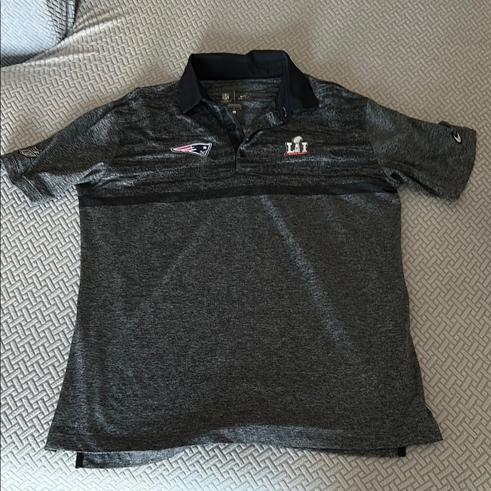 NFL Team Logo Gray Polo Shirt